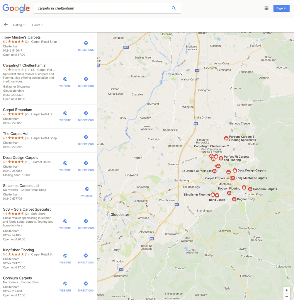 local search example expanded